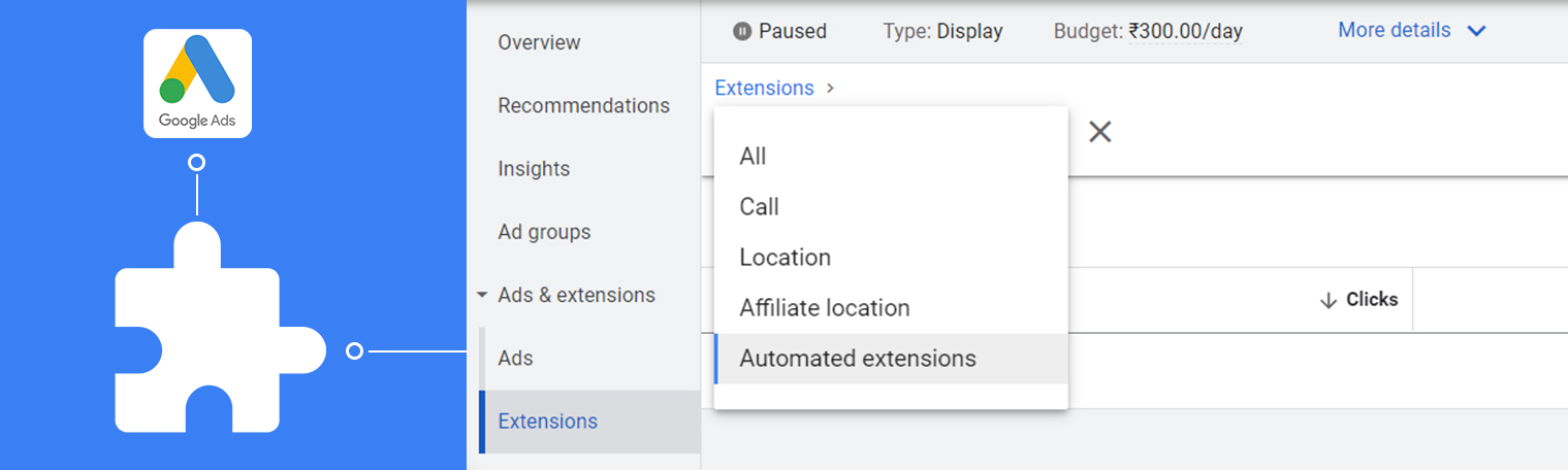 Ad extensions contributing to user engagement